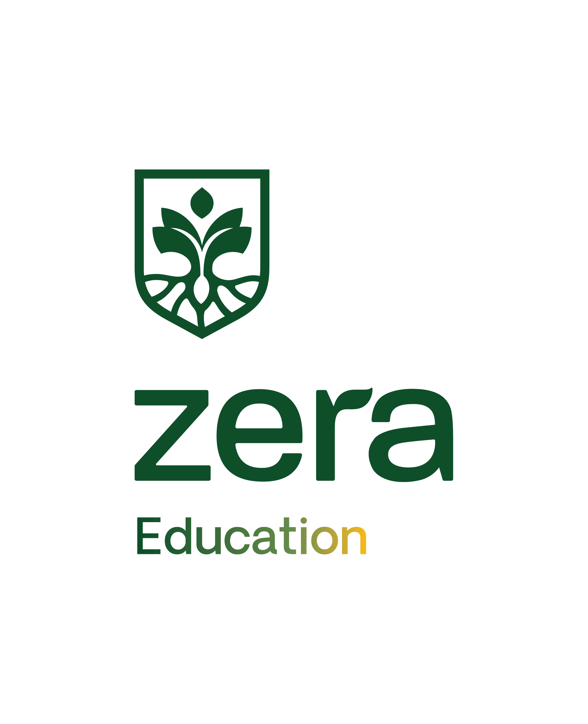 Zera Edu vertical lockup, color
