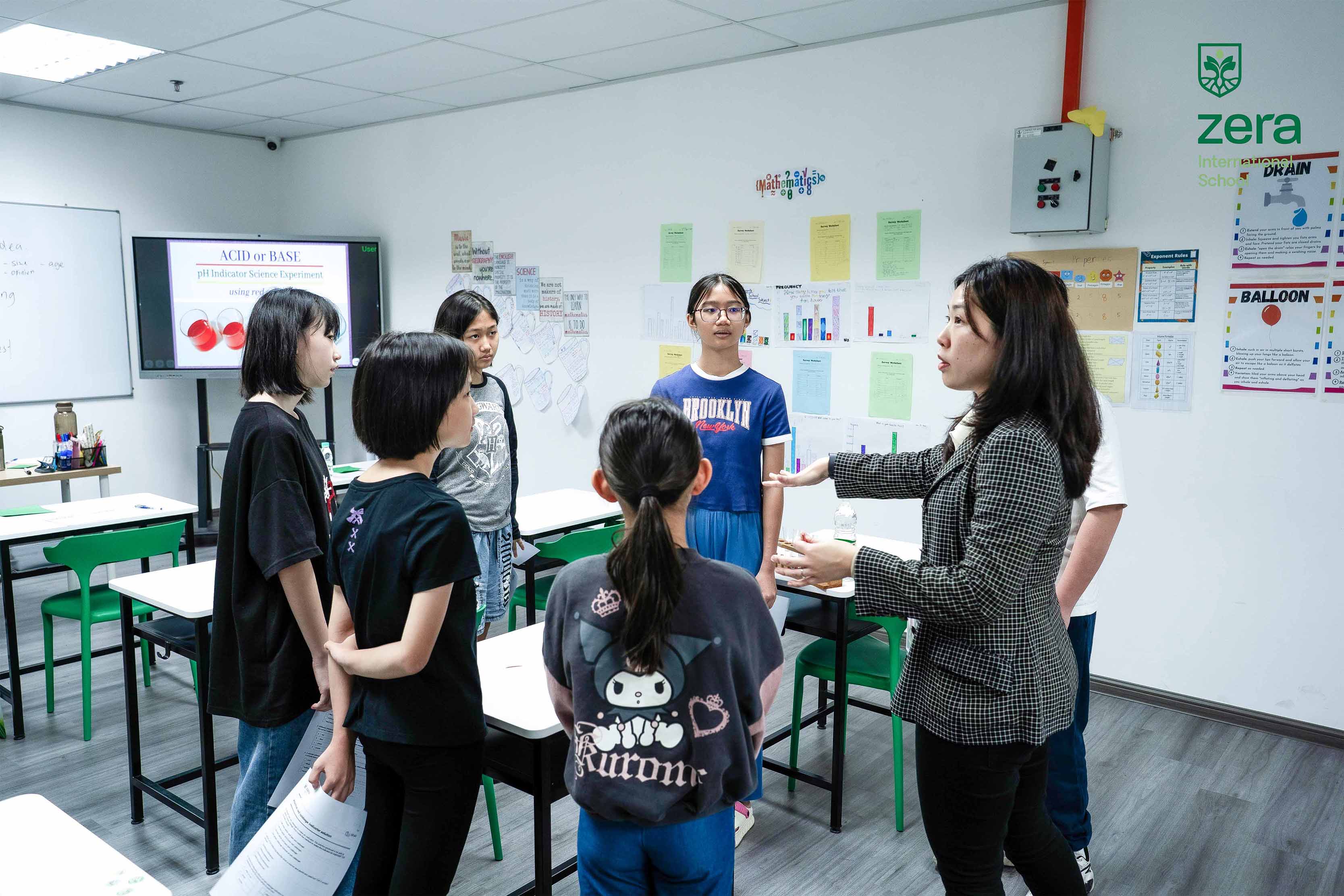 ZERA students group discussion with the teacher